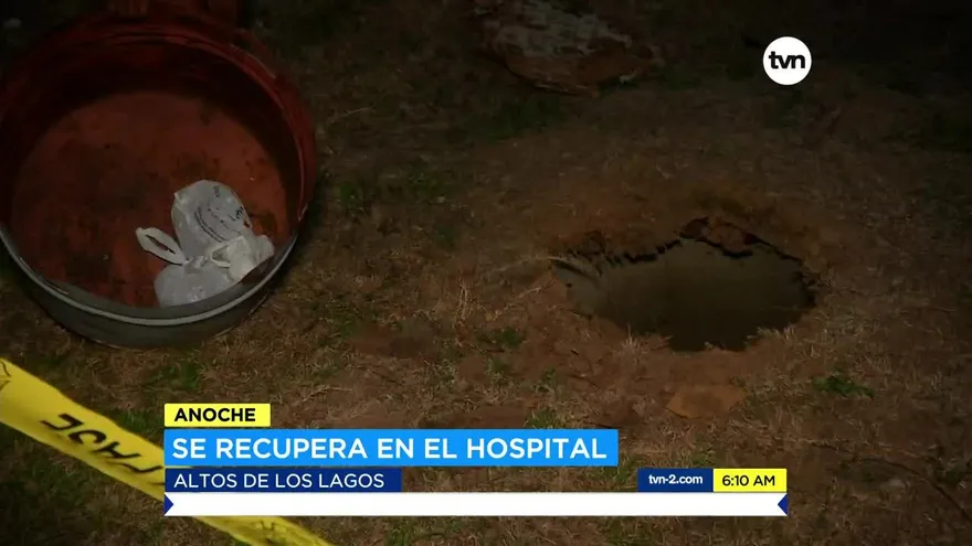 Rescatan a un menor tras caer en un hueco