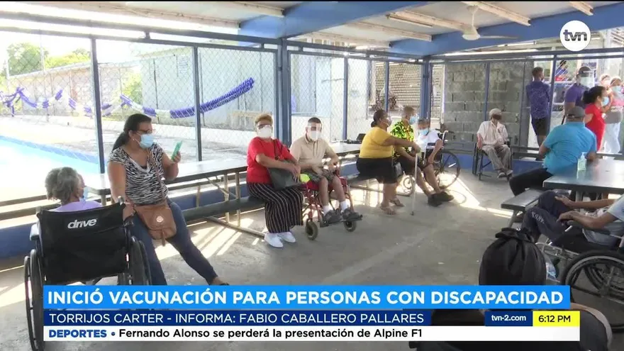 Vacunación contra la Covid-19 siguió con las personas con discapacidad