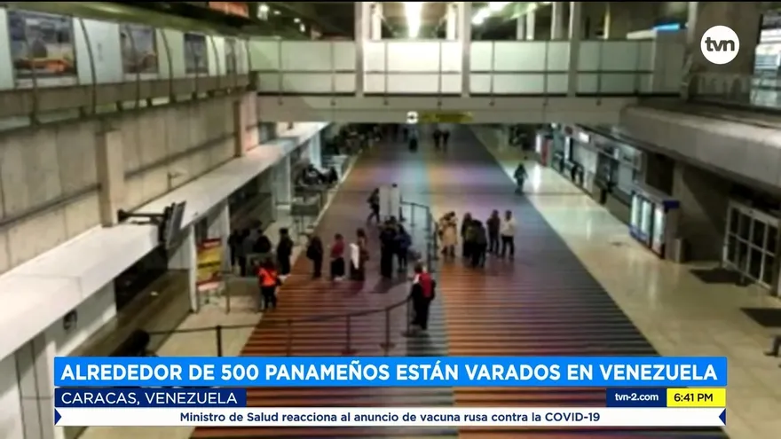 Alrededor de 500 panameños están varados en Venezuela