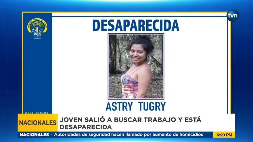 Una joven fue reportada como desaparecida en Chiriquí