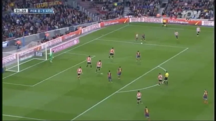 Gol de Pedro para el empate Barcelona 1-1 Athletic Bilbao