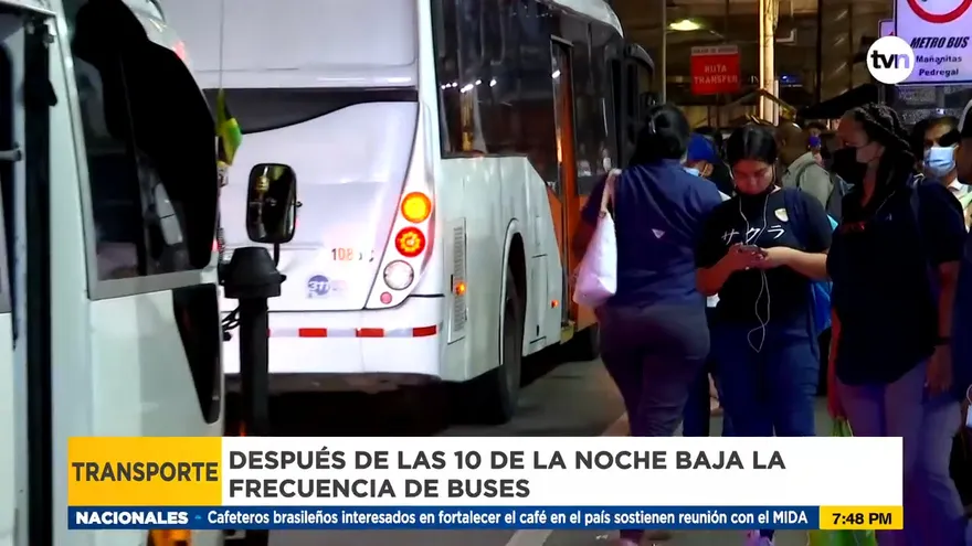 Experiencia nocturna de los usuarios del transporte público