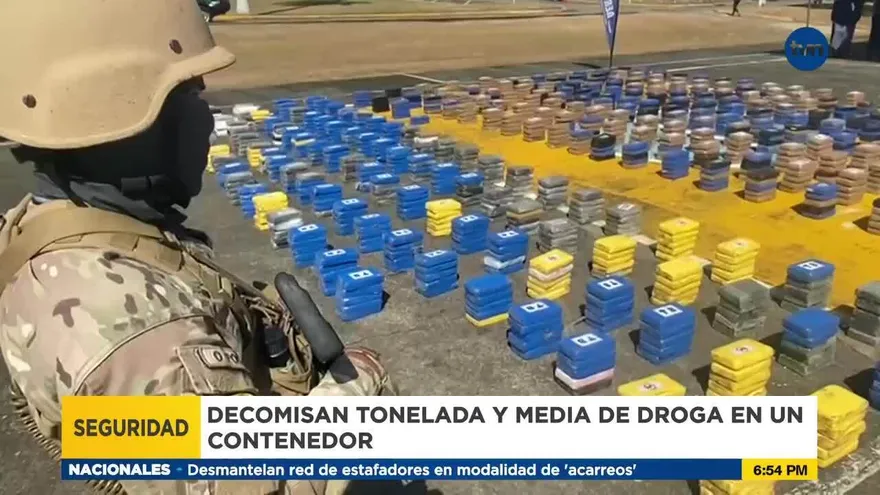 Decomisan tonelada y media de drogas que iban a Europa