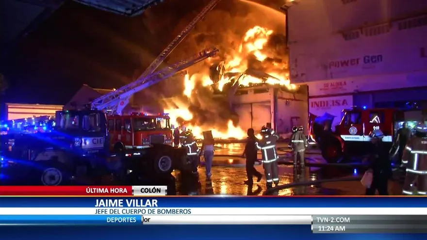 Reportan incendio en la Zona Libre de Colón