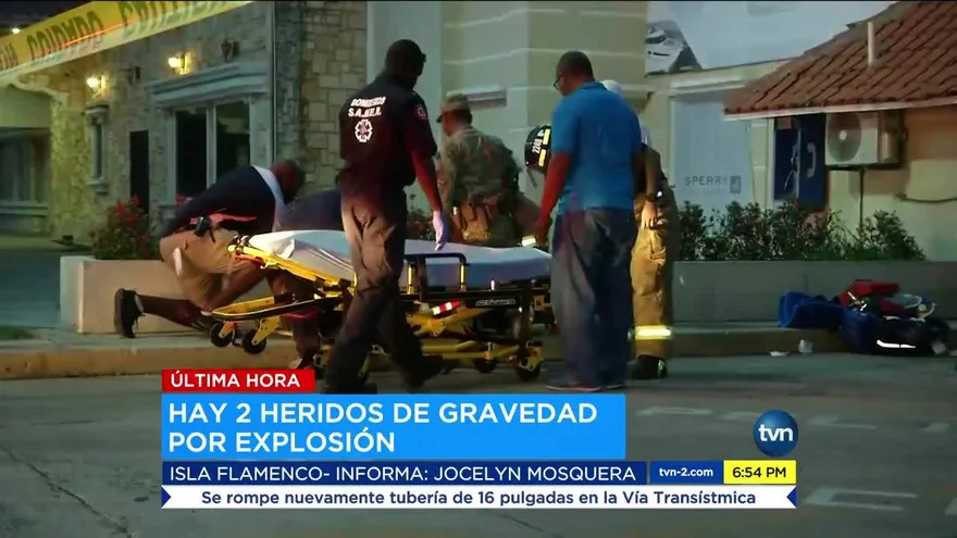 Cinco heridos deja explosión en barco en Isla Flamenco