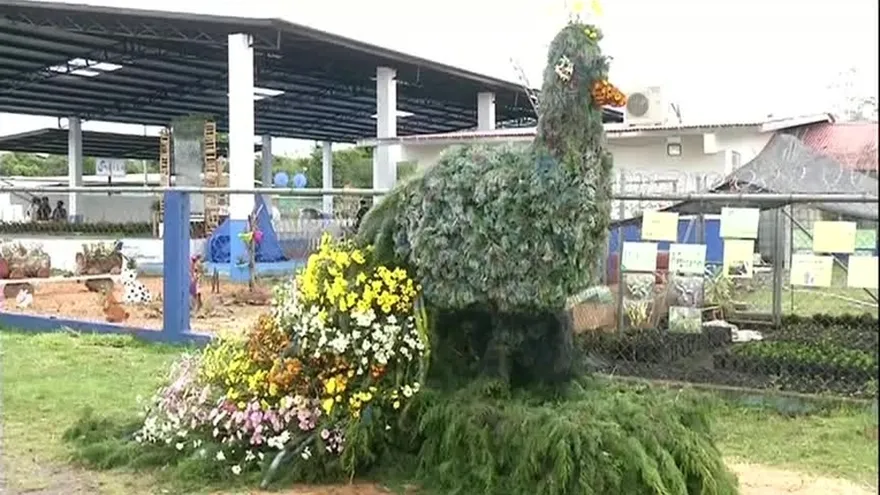 Visitantes disfrutan de la Parada de las Flores