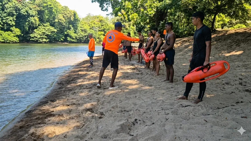 Panamanian Lifeguards Undergo Intensive Aquatic Rescue and First Aid Training