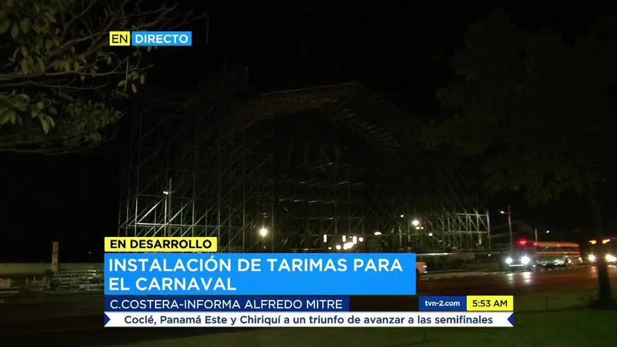 Avanza la instalación de tarimas en la Cinta Costera