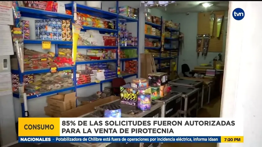 Productos pirotécnicos costarán un poco más para fin de año