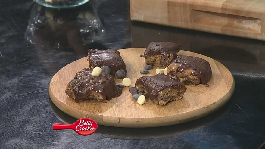 Receta - Barras de galletas  y crema de cacahuate
