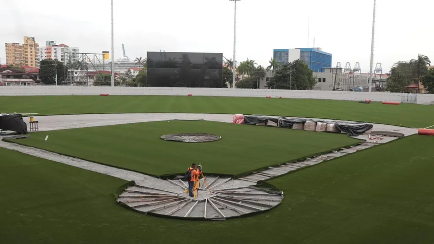 Avances del estadio Roberto Mariano Bula