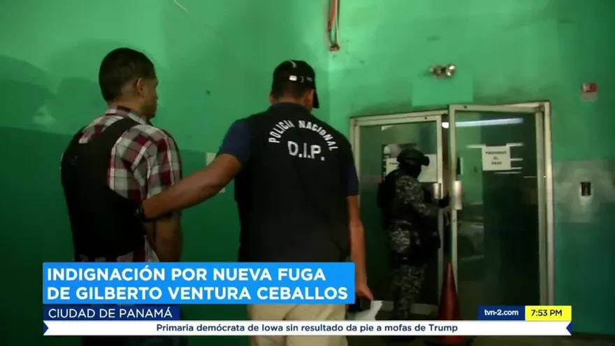 Indignación ciudadana tras nueva fuga de Gilberto Ventura Ceballos