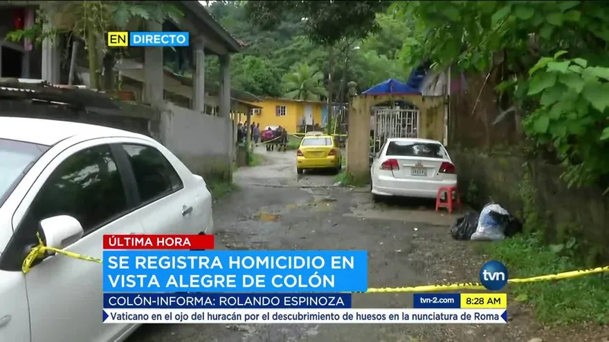 Se registra homicidio  en Colón