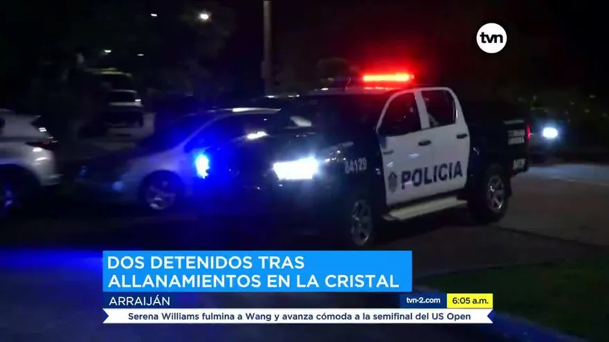 Dos detenidos en allanamientos en Arraiján