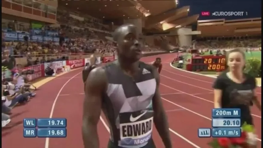 Alonso Edward ganó los 200 metros de la Liga Diamante en Mónaco