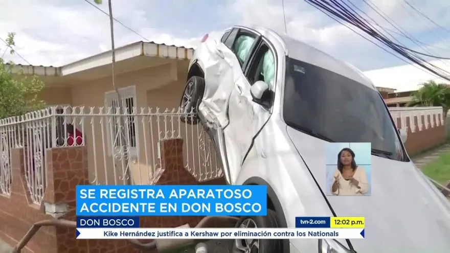 Se registra accidente de tránsito en Don Bosco