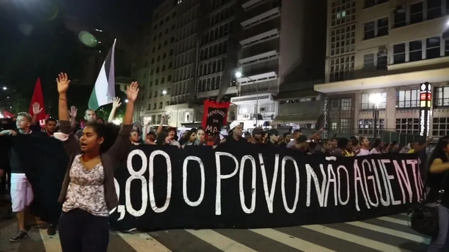 Protesta en Brasil termina con enfrentamientos con la Policía
