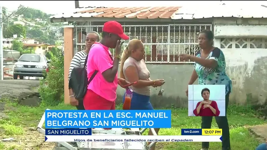 Protesta en Colegio Manuel Belgrano por tinaquera