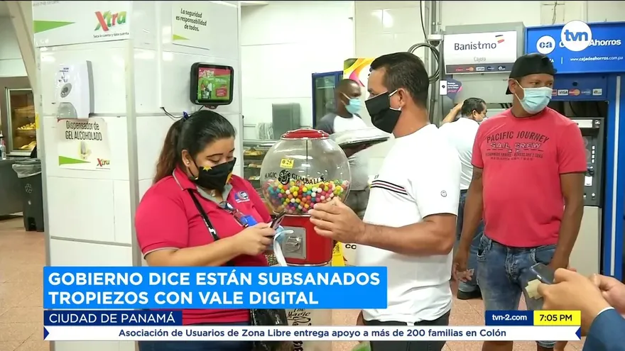 Gobierno dice están subsanados tropiezos con vale digital