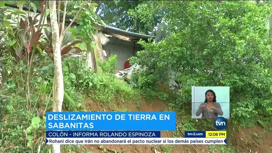 Deslizamiento de tierra en Sabanitas