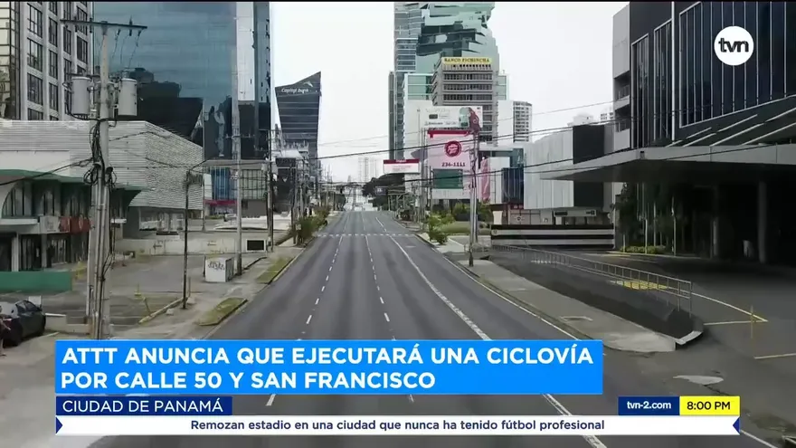 Ejecutarán una ciclovía por Calle 50 y San Francisco