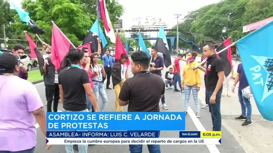 Cortizo reacciona a las protesta de su segundo día de Gobierno