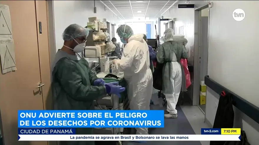 ONU advierte sobre el peligro de los desechos por coronavirus