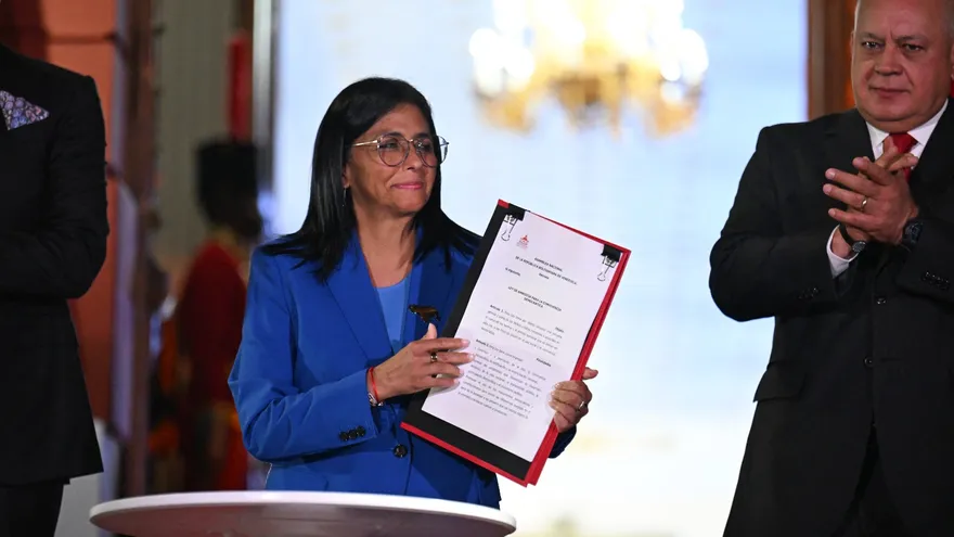 Delcy Rodríguez, presidenta encargada de Venezuela