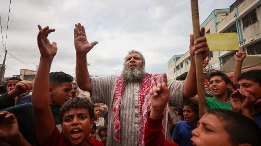Palestinos celebran primera fase del acuerdo de paz