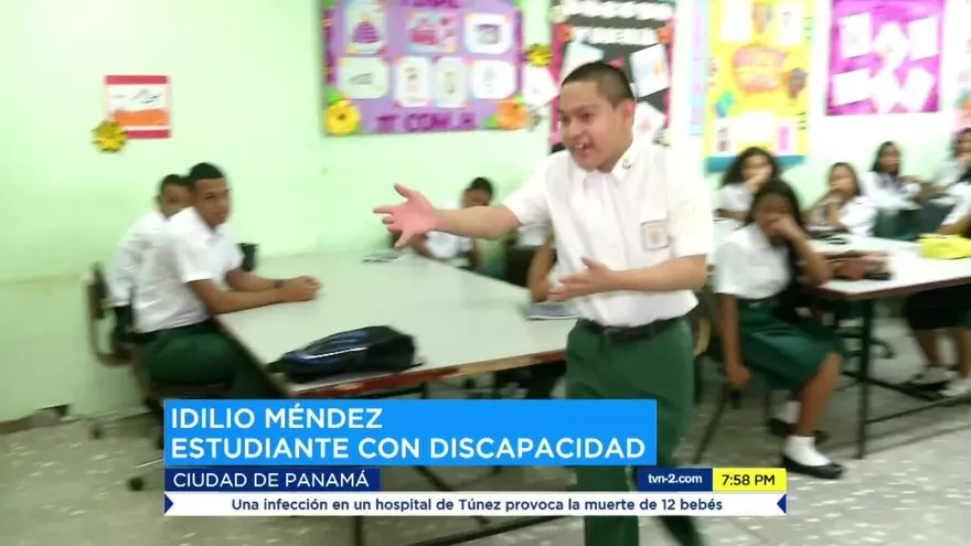 El estudiante del Richard Neumann que es ejemplo para sus compañeros