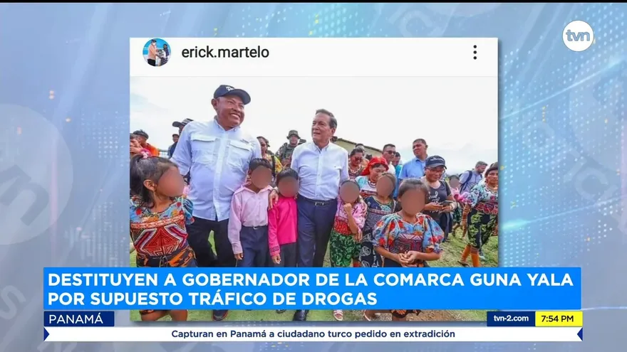 Destituyen a Erick Iván Martelo, gobernador de la comarca Guna Yala