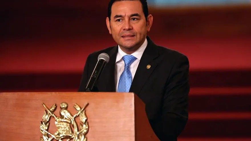 El presidente de Guatemala, Jimmy Morales.