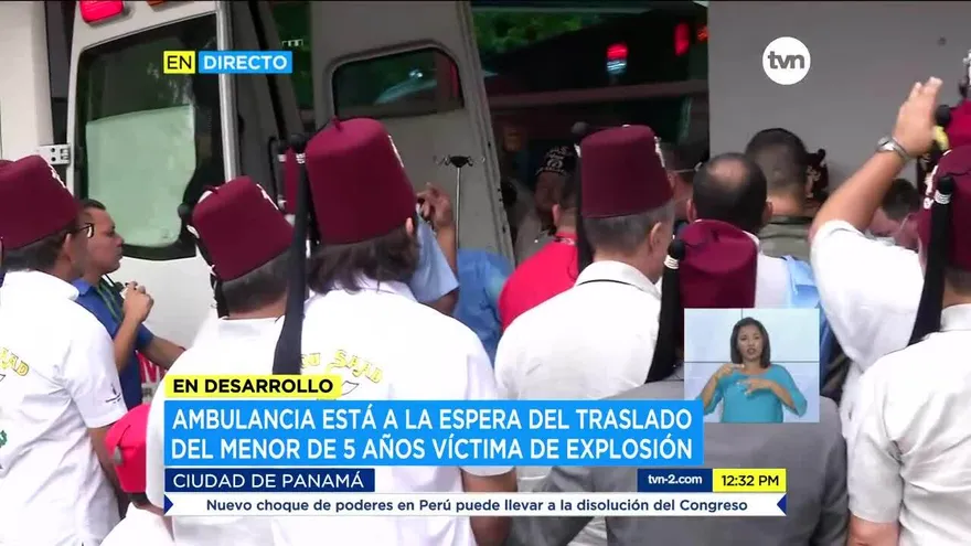 Menor afectado por explosión en PH Costamare es trasladado al aeropuerto de Albrook