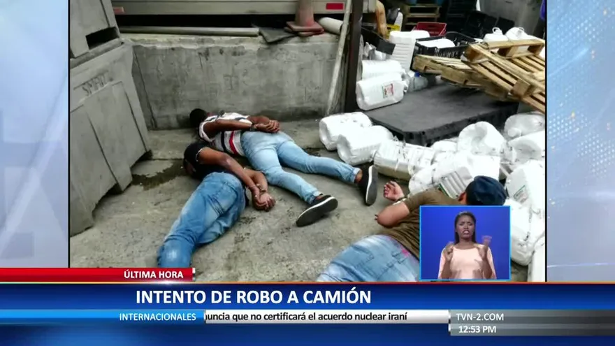 Frustran intento de robo a un camión de mercancía en Parque Lefevre