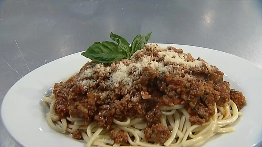 Pasta a la boloñesa