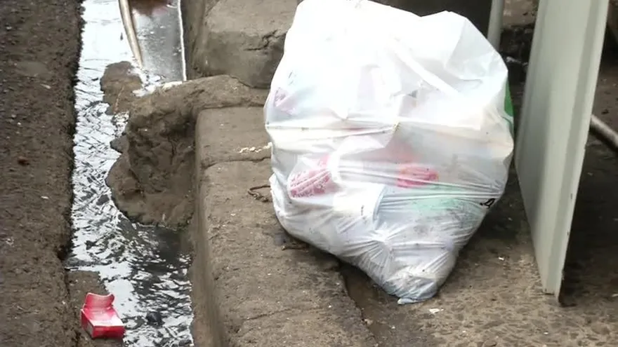 Insalubridad en calle 25 Calidonia