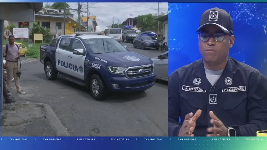 El subcomisionado Joel Hurtado explica las acciones de la Policía Nacional