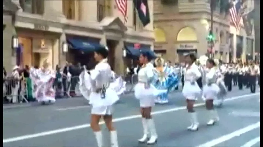 Bandas estudiantiles de Panamá se lucen en desfile de la Hispanidad en Nueva York