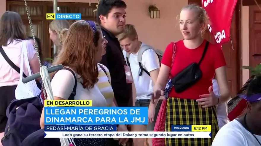 Peregrinos de Dinamarca disfrutan del clima de Pedasí