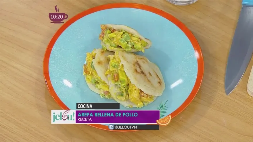 Arepas rellenas de pollo, un plato sencillo pero muy útil