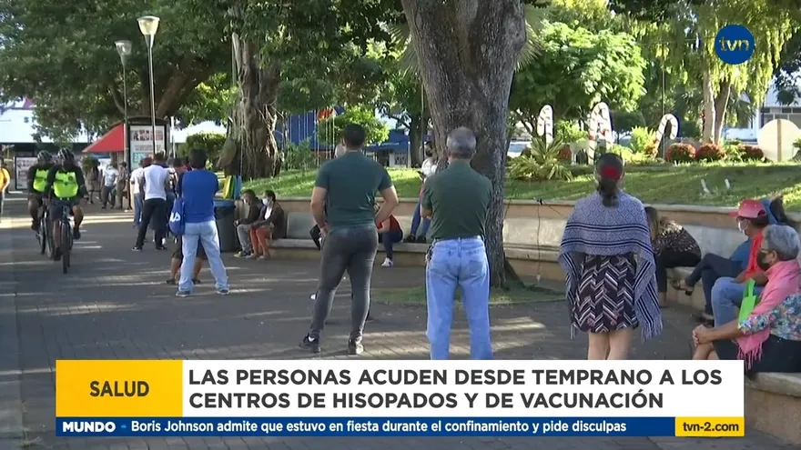 Largas filas en los centros de hisopado en Chiriquí