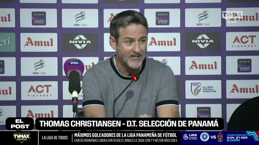 Conferencia de prensa de Thomas Christiansen luego del partido India vs Panamá