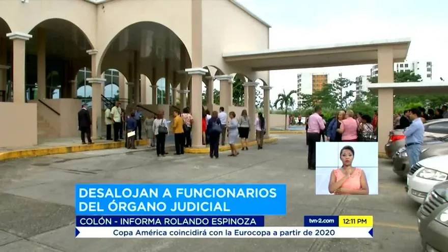 Evacuan a personal del Órgano Judicial en Colón