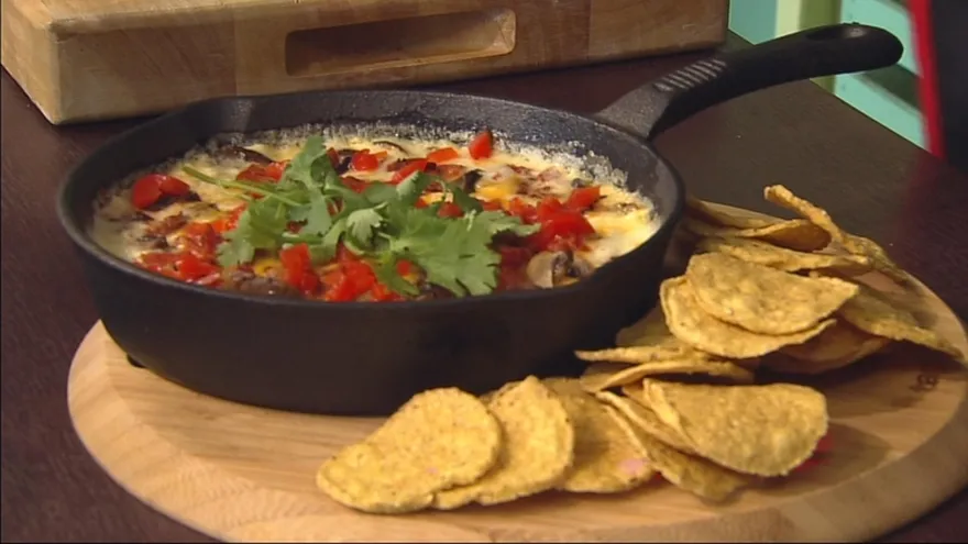 Receta - Casuela de queso, hongos y chorizo
