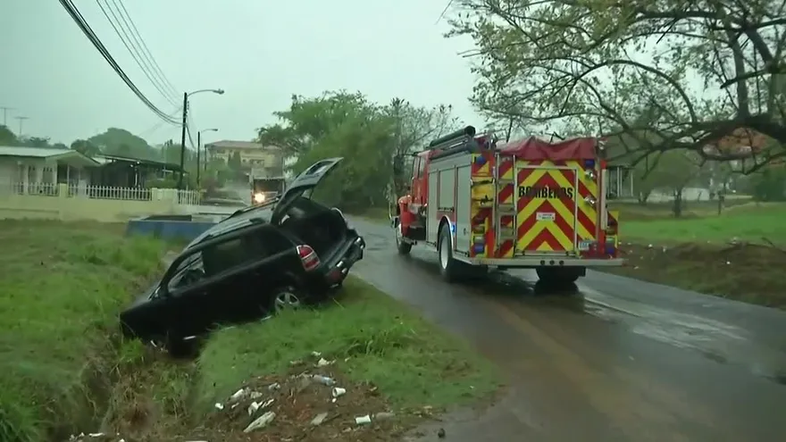 Accidente en Chitré producto de las fuertes lluvias