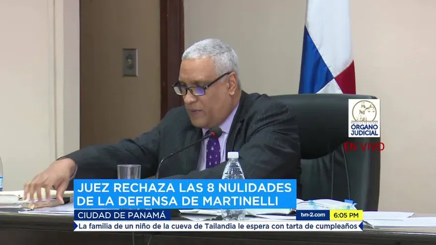 Magistrado Mejía rechazó las nulidades presentada por la defensa de Martinelli