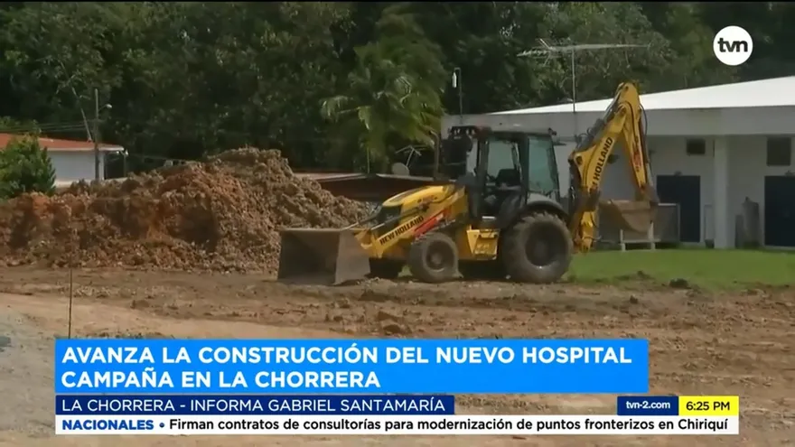 Avanza construcción de hospital de campaña en La Chorrera