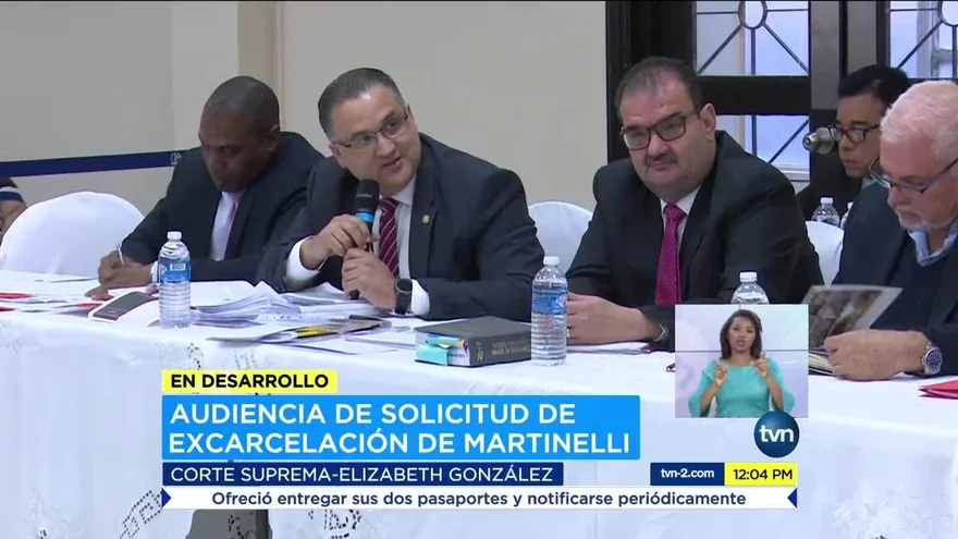 Realizan audiencia por solicitud de fianza de excarcelación de Martinelli