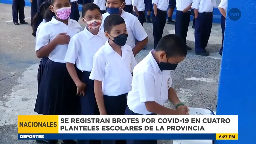 Cuatro colegios en Coclé detectan estudiantes contagiados por COVID-19