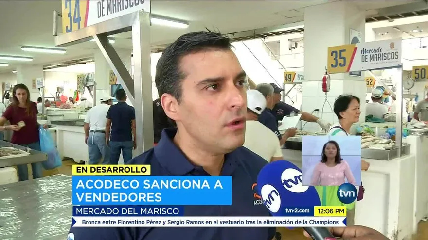 Acodeco sancionó a vendedores en el Mercado de Mariscos